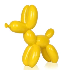 Table Top|Balloon Dogs^Statues & Sculptures Balloon Dog 27cm Yellow Resin Indoor Sculpture