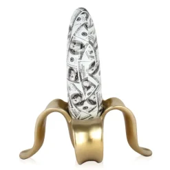 Table Top|Contemporary^Statues & Sculptures Banana Burst 35cm Gold Resin Indoor Sculpture
