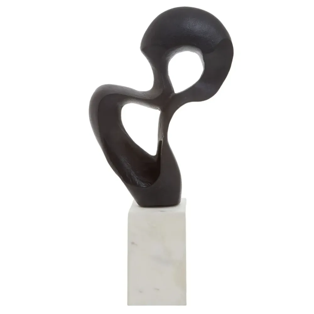 Table Top|Abstract^Statues & Sculptures Black Mirage 52cm Metal Indoor Sculpture