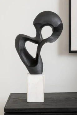 Table Top|Abstract^Statues & Sculptures Black Mirage 52cm Metal Indoor Sculpture