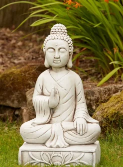 Buddha^Statues & Sculptures Blissful Buddha Stone Garden Ornament