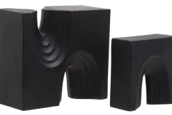 Table Top|Abstract^Statues & Sculptures Block Symphony 18cm Black Resin Indoor Sculptures