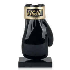 Table Top|Contemporary^Statues & Sculptures Boxing Hero 37cm Black Resin Indoor Sculpture