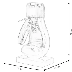 Table Top|Contemporary^Statues & Sculptures Boxing Hero 37cm Black Resin Indoor Sculpture