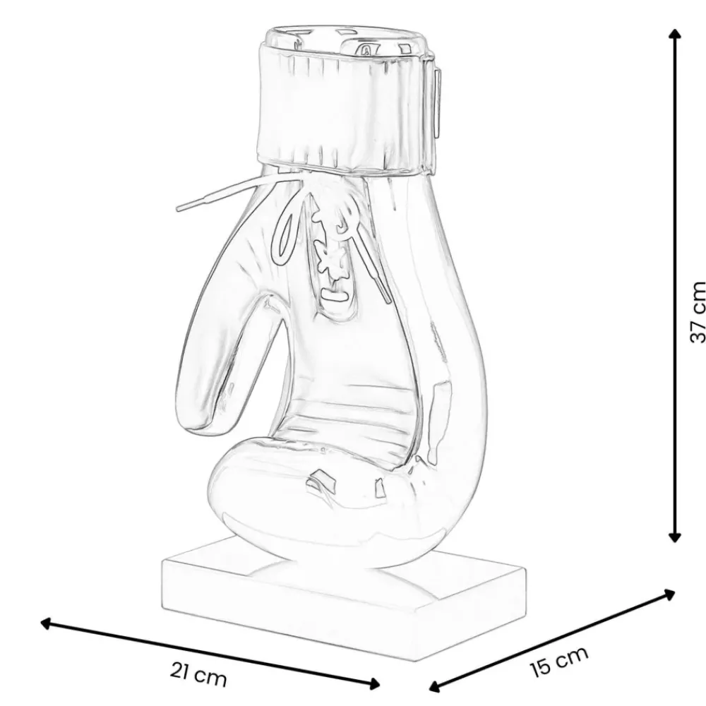 Table Top|Contemporary^Statues & Sculptures Boxing Hero 37cm Black Resin Indoor Sculpture