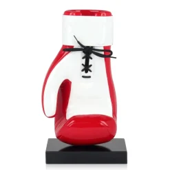 Table Top|Contemporary^Statues & Sculptures Boxing Hero 37cm Red Resin Indoor Sculpture
