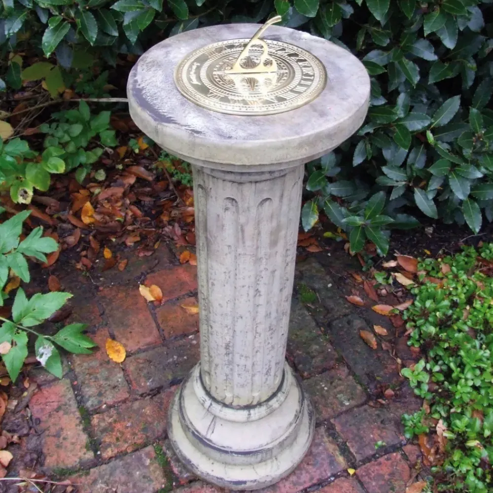 Garden Sundials^Statues & Sculptures Brighton Brass Stone Garden Sundial