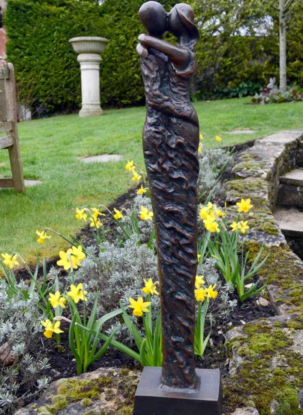 Modern^Statues & Sculptures Bronze Forever Love Modern Statue - 63cm Garden Sculpture