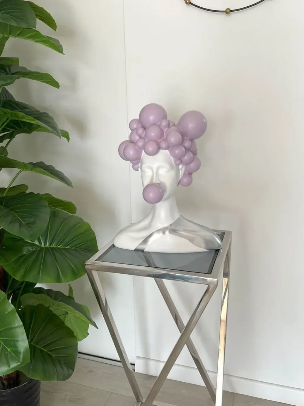 Figurative|Table Top^Statues & Sculptures Bubble Bliss 47cm Lilac Resin Indoor Sculpture