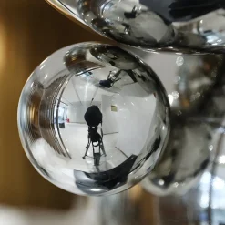 Table Top|Abstract^Statues & Sculptures Bubble Bobble 55cm Silver Metal Indoor Sculpture