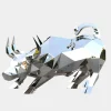 Farm|Contemporary^Statues & Sculptures Bull 120cm Geometric Metal Garden Sculpture