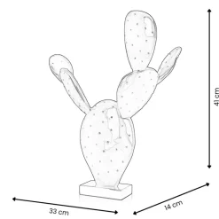 Table Top|Contemporary^Statues & Sculptures Cactus Bloom 41cm Green Resin Indoor Sculpture