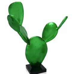 Table Top|Contemporary^Statues & Sculptures Cactus Bloom 61cm Green Resin Indoor Sculpture
