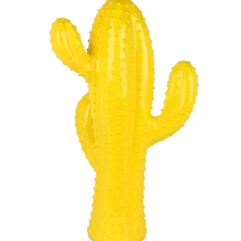 Floor Standing|Contemporary^Statues & Sculptures Cactus Essence 68cm Yellow Resin Indoor Sculpture