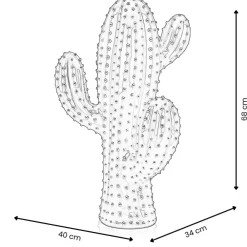 Floor Standing|Contemporary^Statues & Sculptures Cactus Essence 68cm Yellow Resin Indoor Sculpture