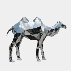 Wildlife|Contemporary^Statues & Sculptures Camel 161cm Geometric Metal Garden Sculpture