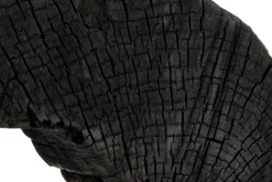 Table Top|Abstract^Statues & Sculptures Carbon Halo 53cm Black Wood Indoor Sculpture