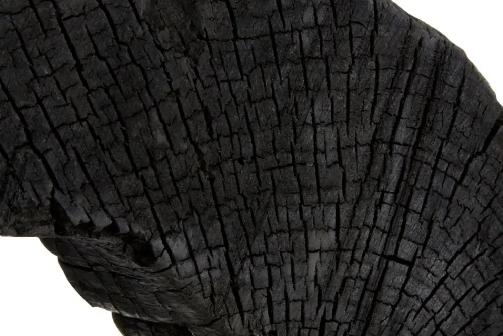 Table Top|Abstract^Statues & Sculptures Carbon Halo 53cm Black Wood Indoor Sculpture