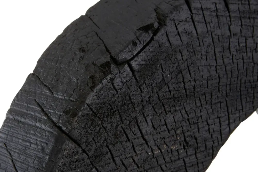 Table Top|Abstract^Statues & Sculptures Carbon Halo 53cm Black Wood Indoor Sculpture