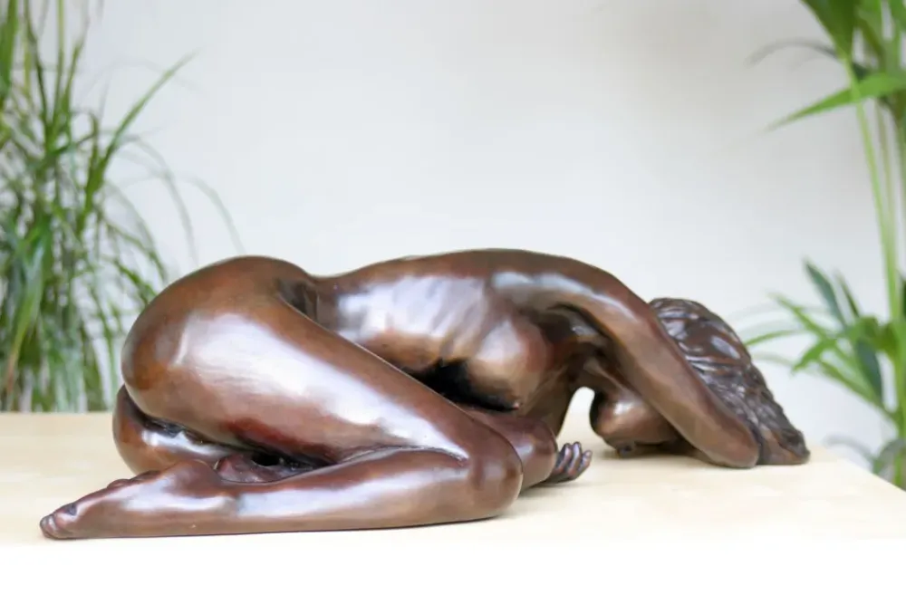 Figurative|Table Top^Statues & Sculptures Caterina I Figurine Bronze Indoor Sculpture