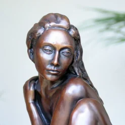 Figurative|Table Top^Statues & Sculptures Caterina II Figurine Bronze Indoor Sculpture