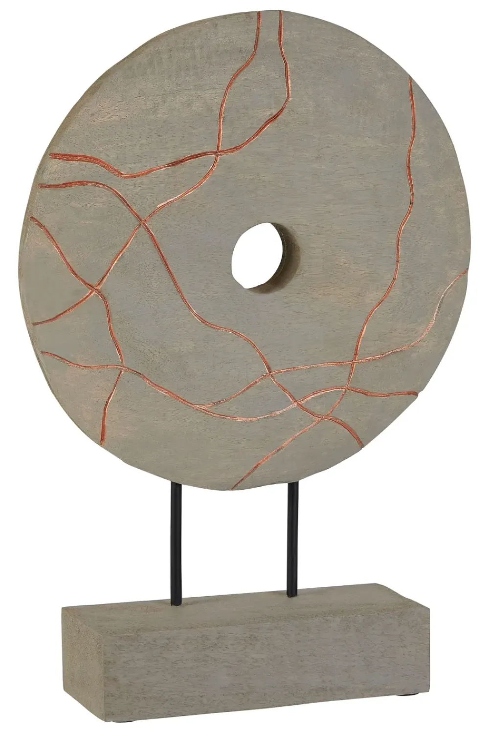 Table Top|Abstract^Statues & Sculptures Celestial Circle 50cm Wood Indoor Sculpture