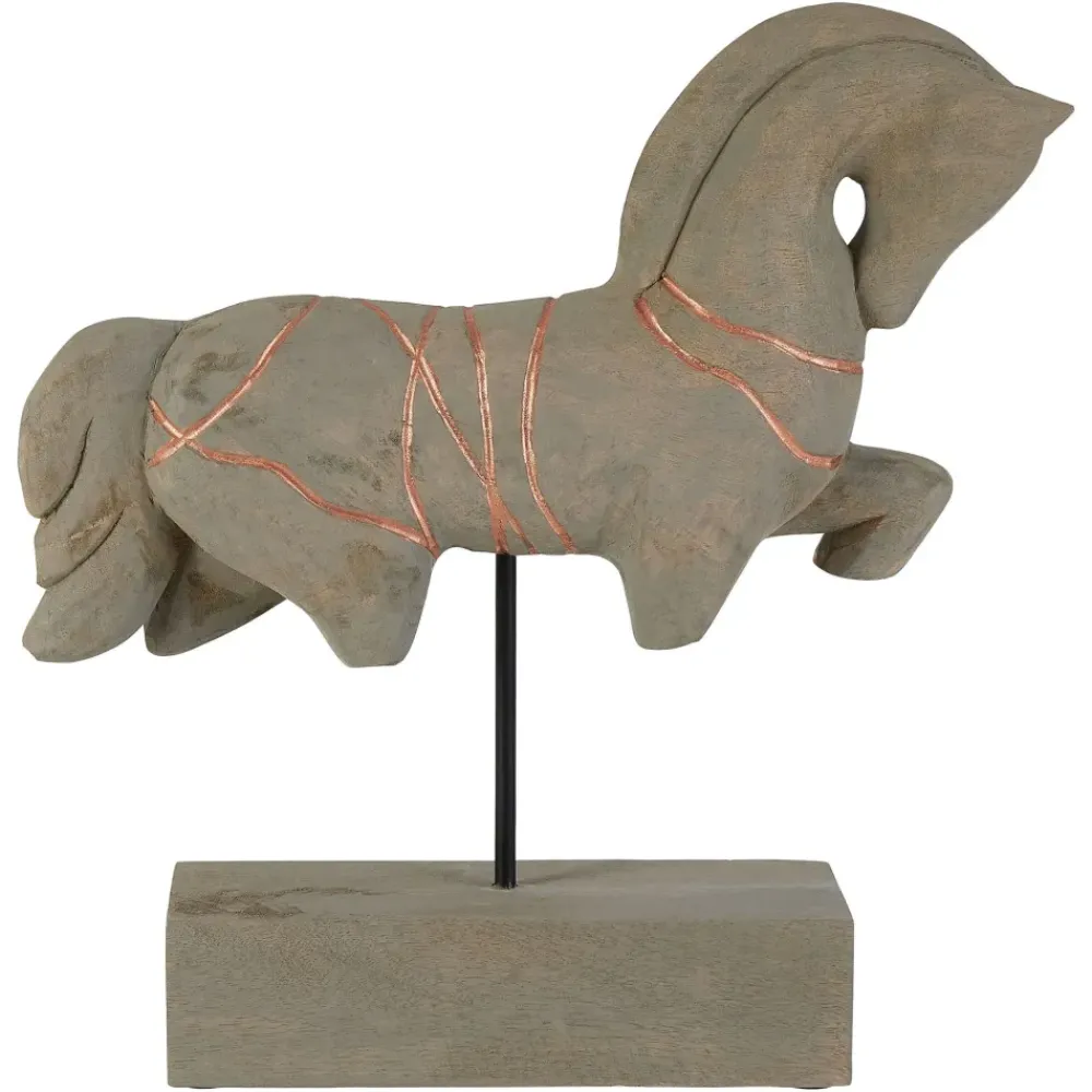 Table Top|Animals^Statues & Sculptures Celestial Horse 40cm Wood Indoor Sculpture