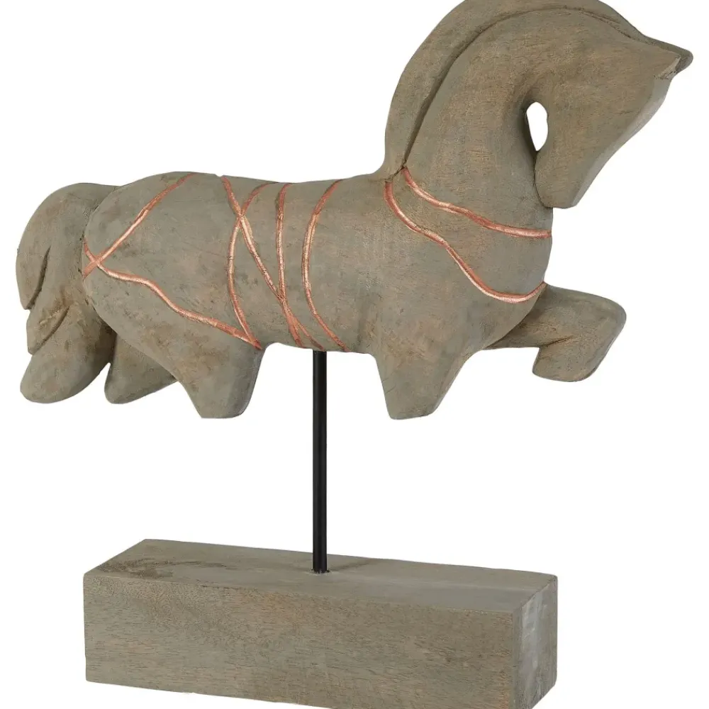 Table Top|Animals^Statues & Sculptures Celestial Horse 40cm Wood Indoor Sculpture