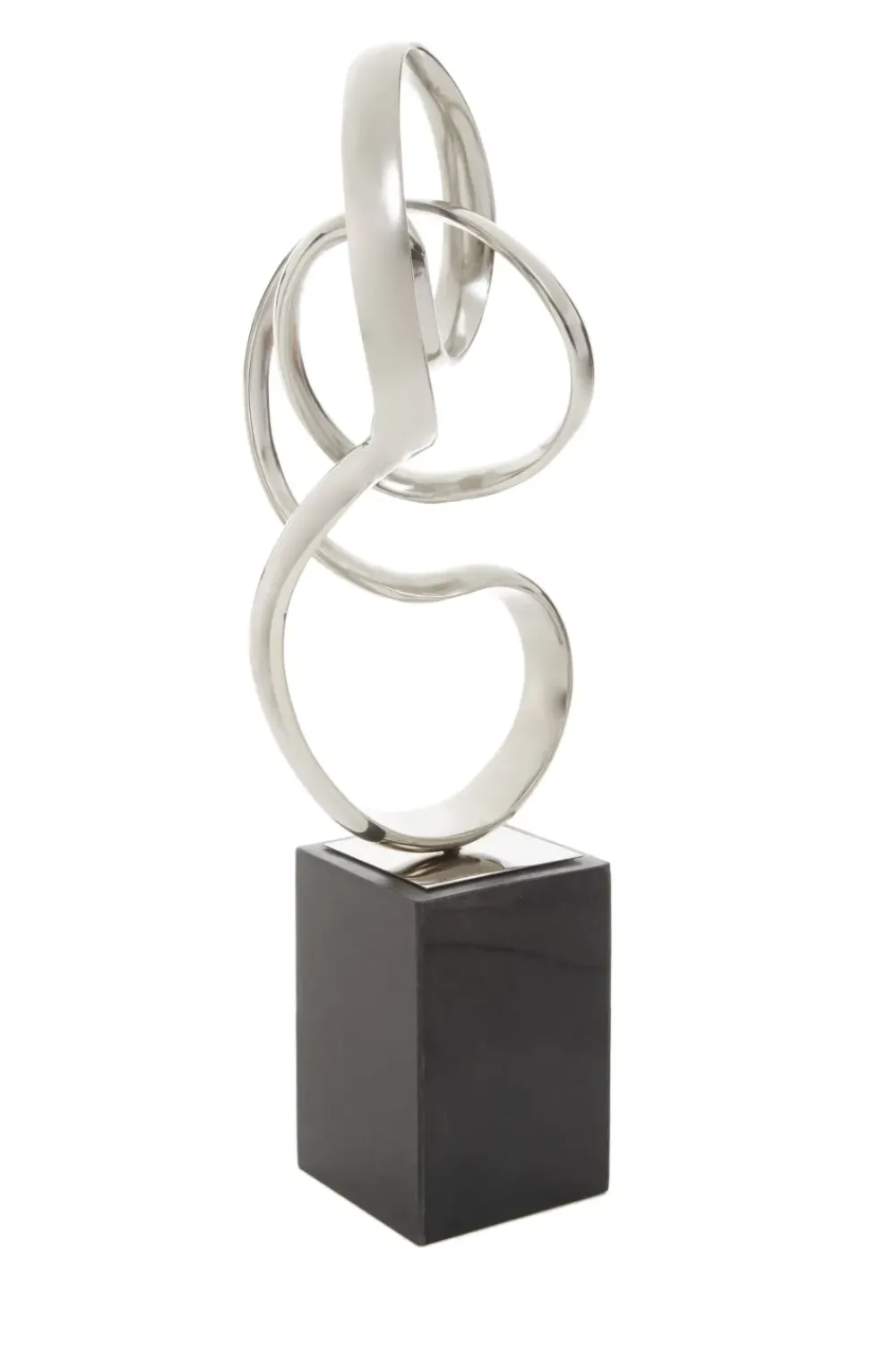 Table Top|Abstract^Statues & Sculptures Celestial Loop 46cm Silver Metal Indoor Sculpture