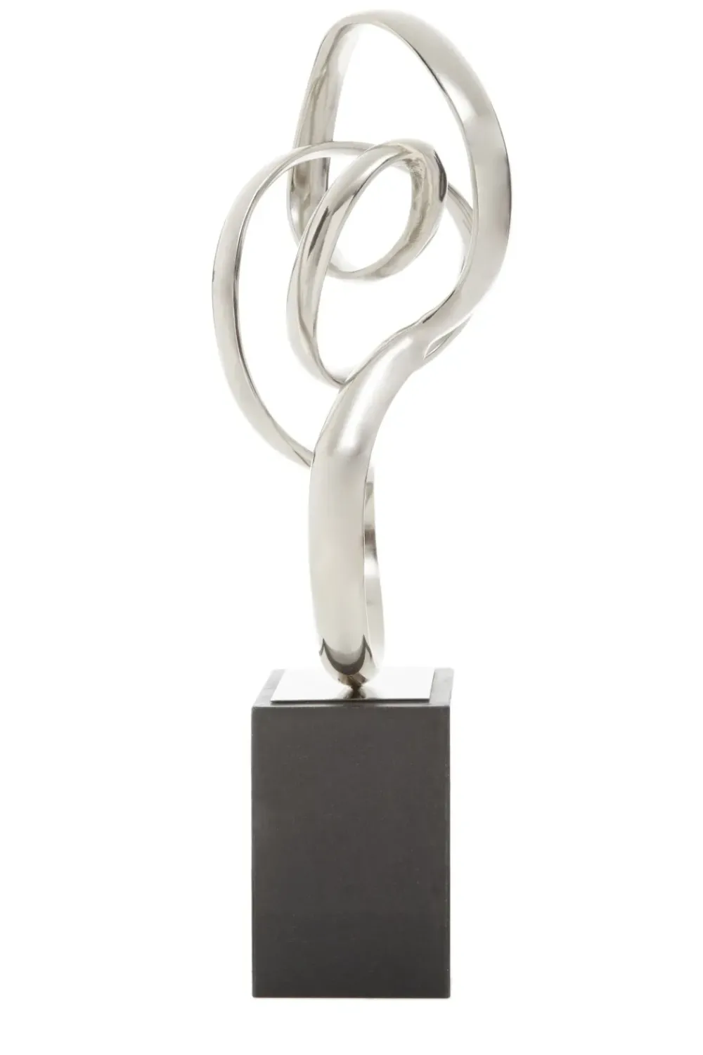 Table Top|Abstract^Statues & Sculptures Celestial Loop 46cm Silver Metal Indoor Sculpture
