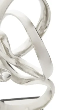 Table Top|Abstract^Statues & Sculptures Celestial Loop 46cm Silver Metal Indoor Sculpture