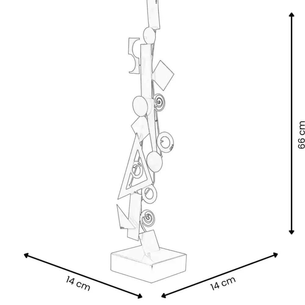 Table Top|Abstract^Statues & Sculptures Chaos Ascension 66cm Abstract Metal Indoor Sculpture