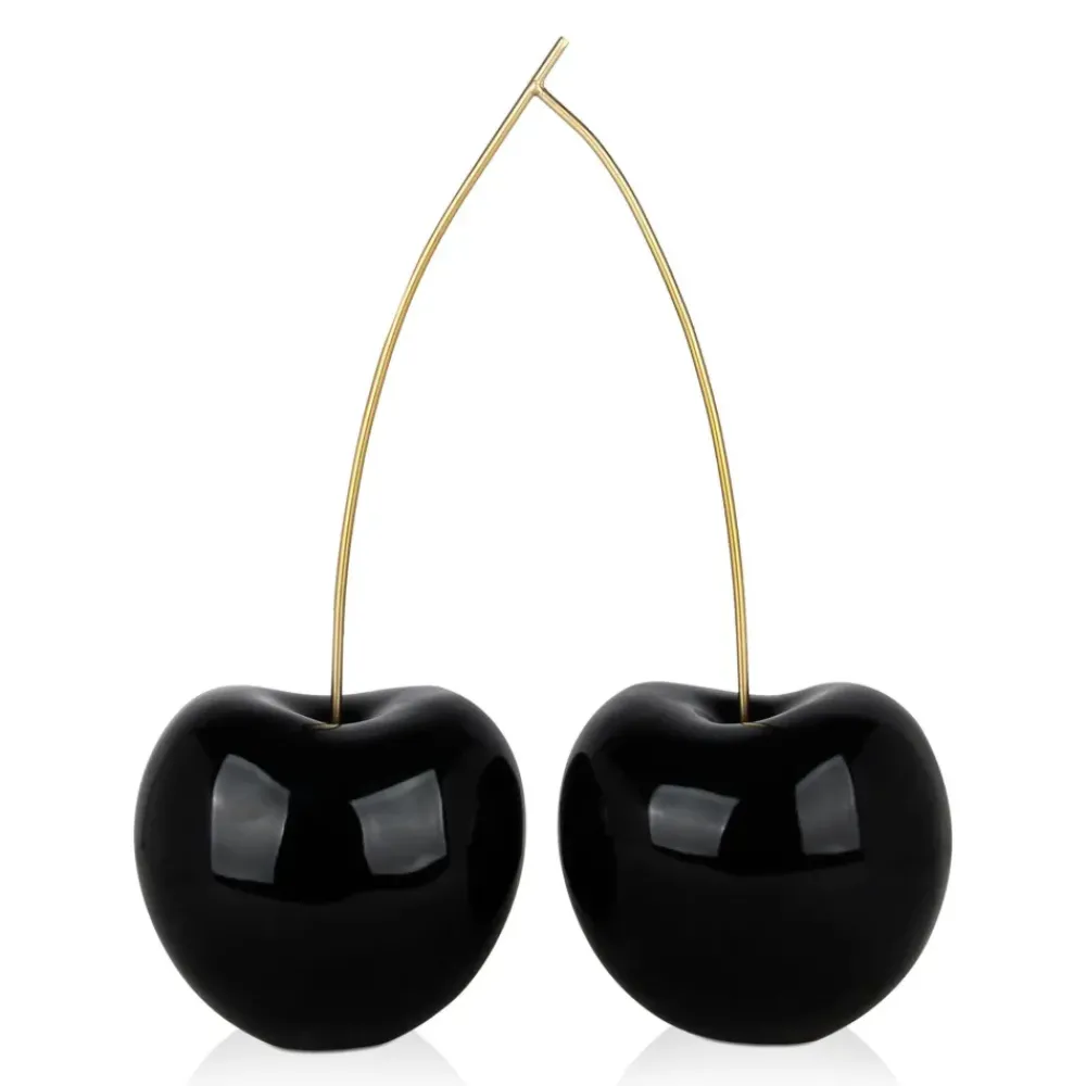 Table Top|Contemporary^Statues & Sculptures Cherry Fusion 55cm Black Resin Indoor Sculpture