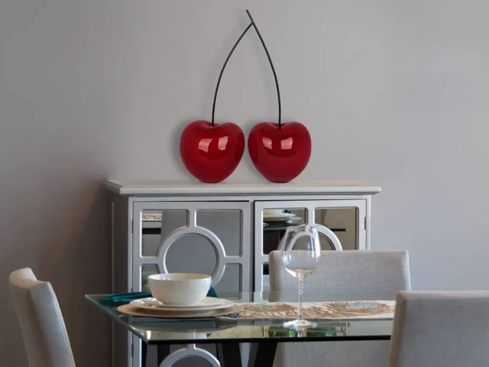Table Top|Contemporary^Statues & Sculptures Cherry Fusion 68cm Red Resin Indoor Sculpture