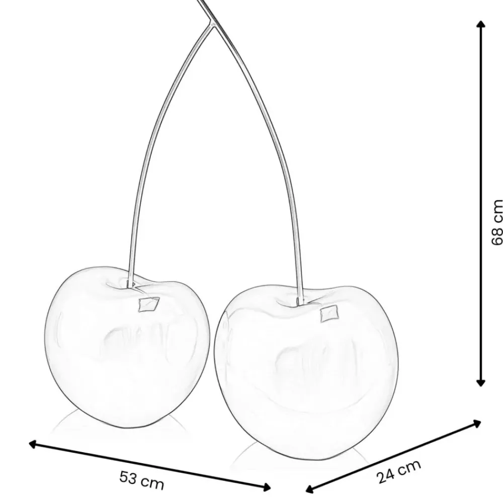 Table Top|Contemporary^Statues & Sculptures Cherry Fusion 68cm Red Resin Indoor Sculpture