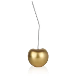 Table Top|Contemporary^Statues & Sculptures Cherry Pop 44cm Gold Resin Indoor Sculpture