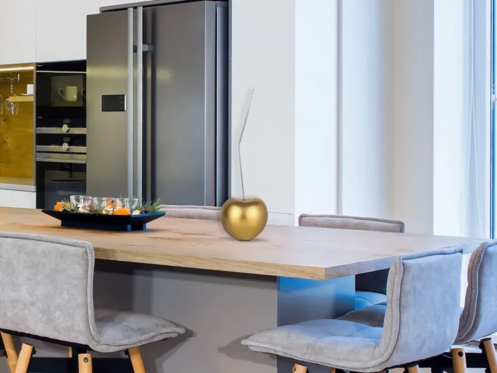 Table Top|Contemporary^Statues & Sculptures Cherry Pop 44cm Gold Resin Indoor Sculpture