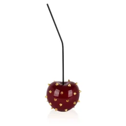 Table Top|Contemporary^Statues & Sculptures Cherry Pop 44cm Red Stud Resin Indoor Sculpture