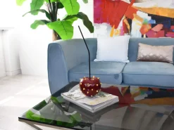 Table Top|Contemporary^Statues & Sculptures Cherry Pop 44cm Red Stud Resin Indoor Sculpture