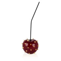 Table Top|Contemporary^Statues & Sculptures Cherry Pop 44cm Red Stud Resin Indoor Sculpture
