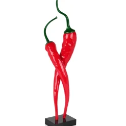 Floor Standing|Contemporary^Statues & Sculptures Chilli Fusion 88cm Red Resin Indoor Sculpture