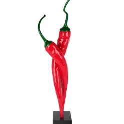 Floor Standing|Contemporary^Statues & Sculptures Chilli Fusion 88cm Red Resin Indoor Sculpture
