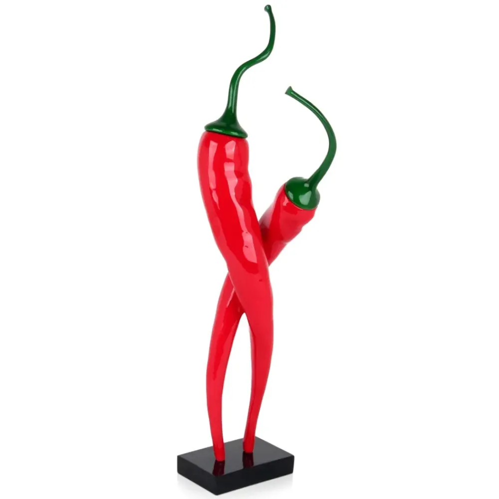 Table Top|Contemporary^Statues & Sculptures Chilli Fusion 59cm Red Resin Indoor Sculpture