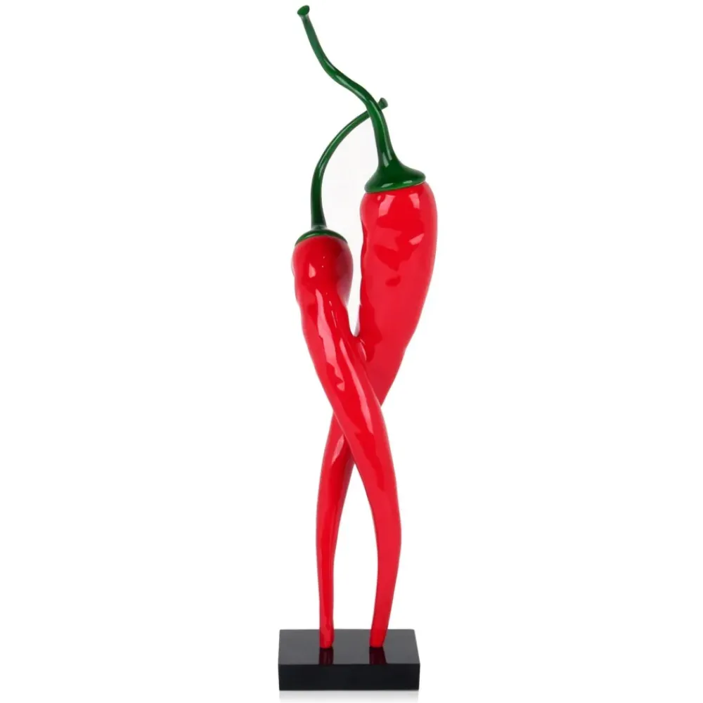 Table Top|Contemporary^Statues & Sculptures Chilli Fusion 59cm Red Resin Indoor Sculpture