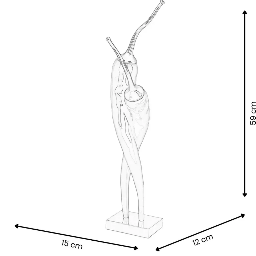 Table Top|Contemporary^Statues & Sculptures Chilli Fusion 59cm Red Resin Indoor Sculpture