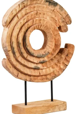 Table Top|Abstract^Statues & Sculptures Circular Dance 48cm Wood Indoor Sculpture