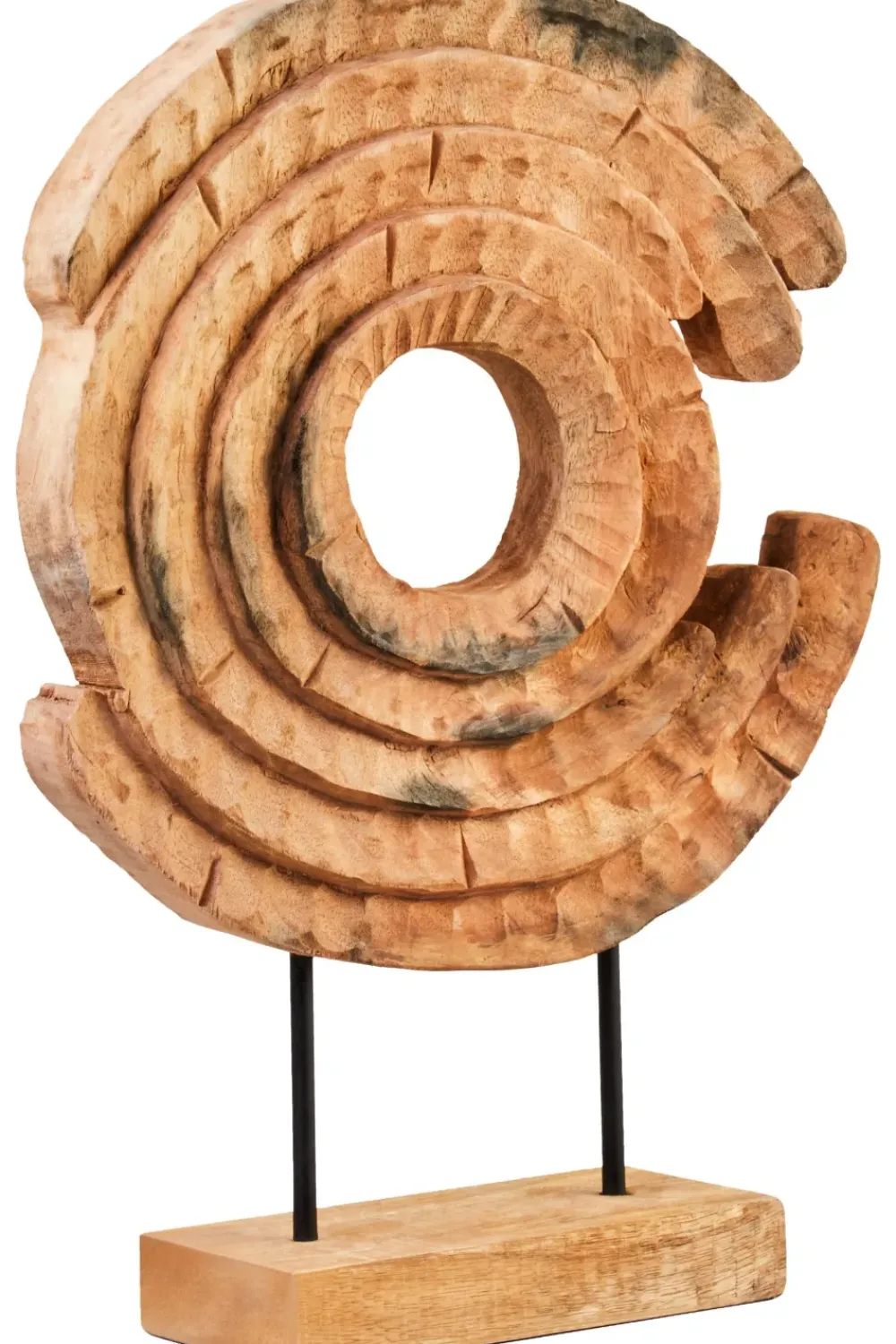 Table Top|Abstract^Statues & Sculptures Circular Dance 48cm Wood Indoor Sculpture