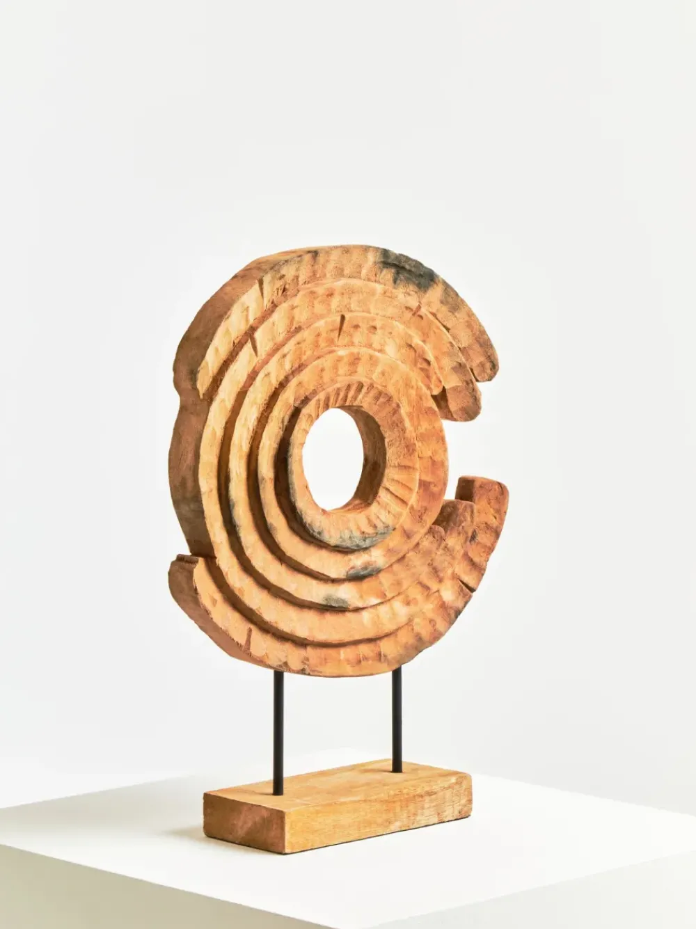 Table Top|Abstract^Statues & Sculptures Circular Dance 48cm Wood Indoor Sculpture