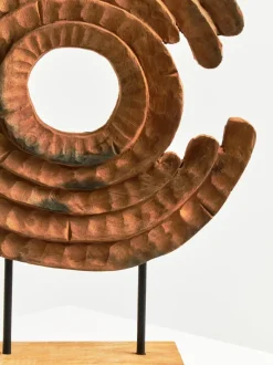 Table Top|Abstract^Statues & Sculptures Circular Dance 48cm Wood Indoor Sculpture