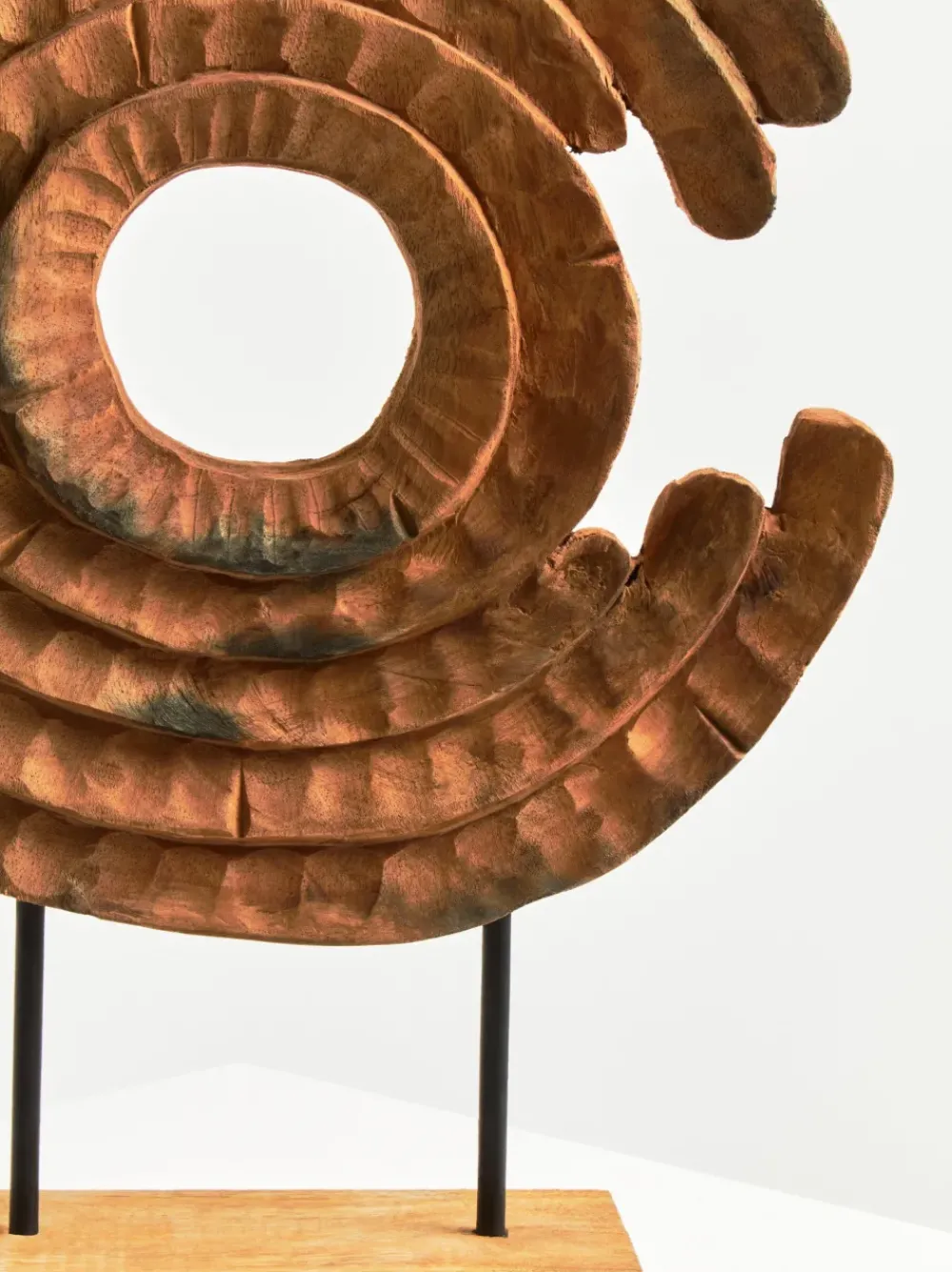 Table Top|Abstract^Statues & Sculptures Circular Dance 48cm Wood Indoor Sculpture